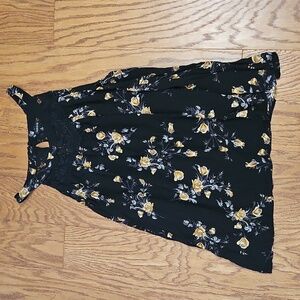 Torrid Black Floral Babydoll Cami Sz 4
